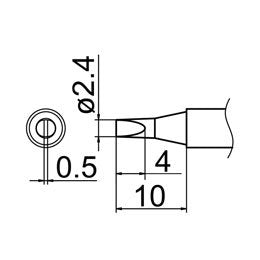 Hakko T12-D24 Soldering Tip