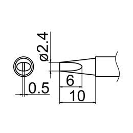 Hakko T12-D24Z Soldering Tip