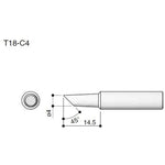 Hakko Solder Tip To Suit FX888D - T18-C4
