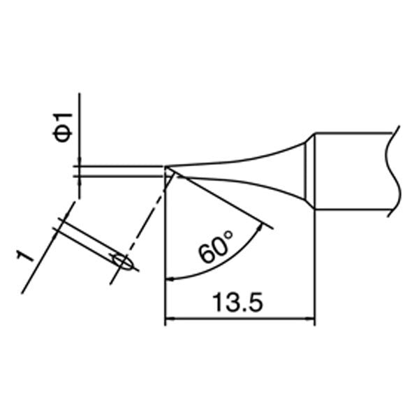 Hakko Solder Tip To Suit FX888D - T18-CF1