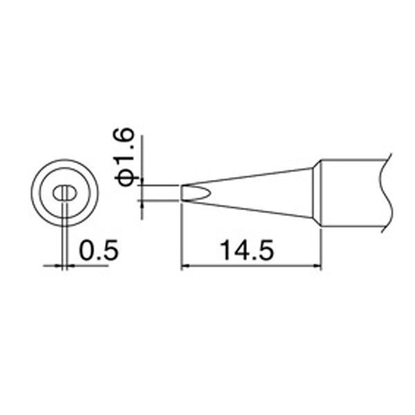 Hakko Solder Tip To Suit FX888D - T18-D16