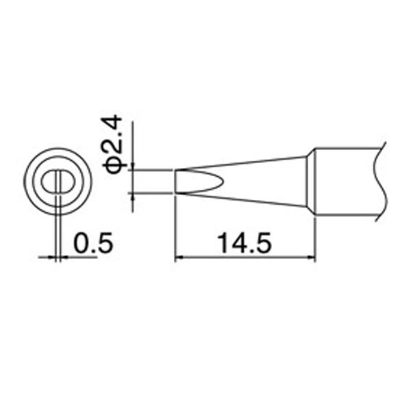 Hakko Solder Tip To Suit FX888D - T18-D24