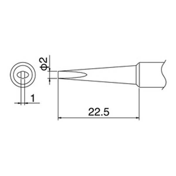 Hakko Solder Tip To Suit FX888D - T18-DL2