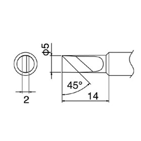 Hakko Solder Tip To Suit FX888D - T18-K