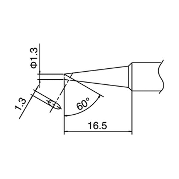 Hakko Solder Tip To Suit FX888D - T18-S6