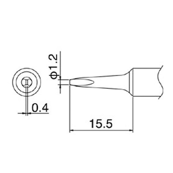 Hakko Solder Tip To Suit FX888D - T18-S9