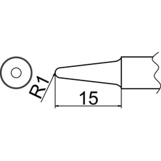 Hakko soldering tip shape 3BL