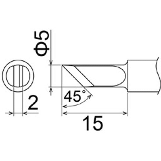 Hakko Soldering Tip Shape K