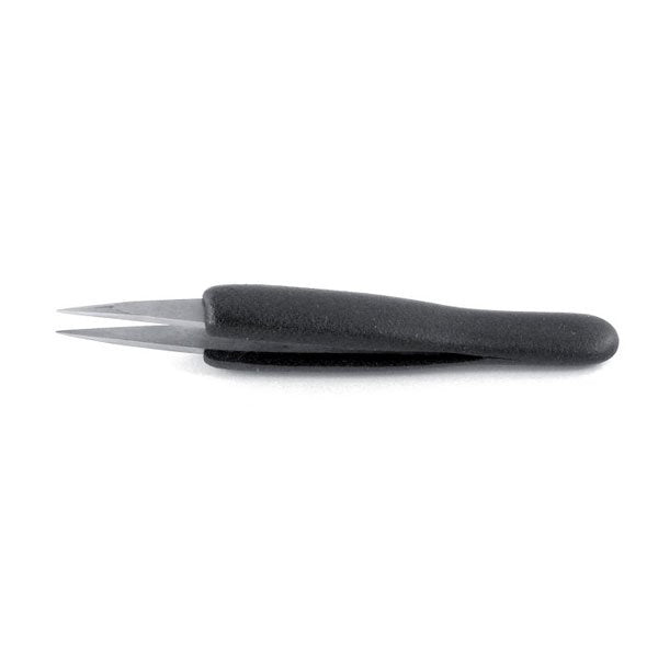 Ideal-Tek ESD Precision Foam Grip Tweezer Straight, Strong, Thick 120mm 00.SA.DN