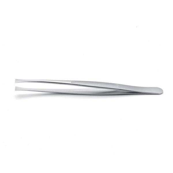 Ideal-Tek Flat Tip Precision Tweezer S/Steel Smooth & Flat Tip 120mm 35A.SA