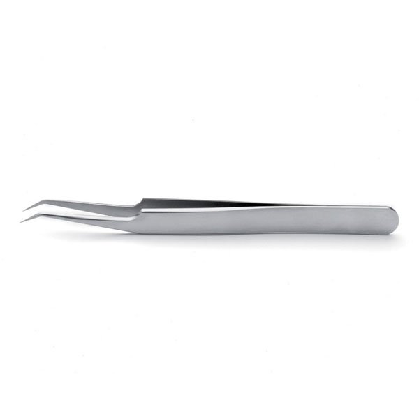 IdealTek Precision Tweezers S/Steel Bent, Extra Fine 115mm 51S.SA For