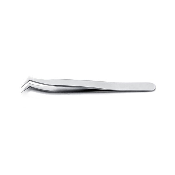 Ideal-Tek Precision Tweezers S/Steel Angled, Flat, Fine 120mm 6.SA