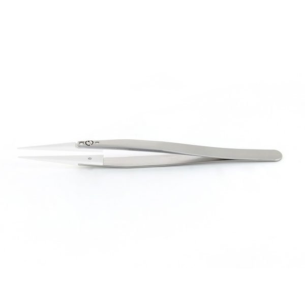 Ideal-Tek Ceramic Replaceable Tip Tweezers Straight, Thin, Fine 135mm 71MZ.SA