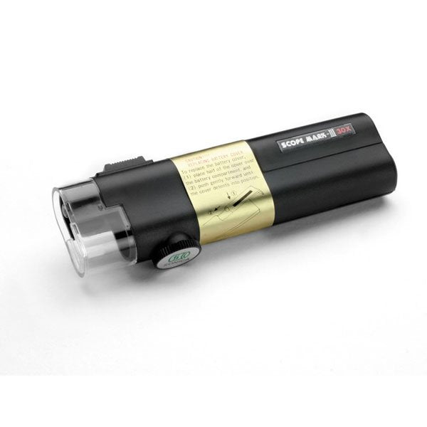 Ideal-Tek Illuminated 30X Hand-Held Pocket Microscope ALCRON