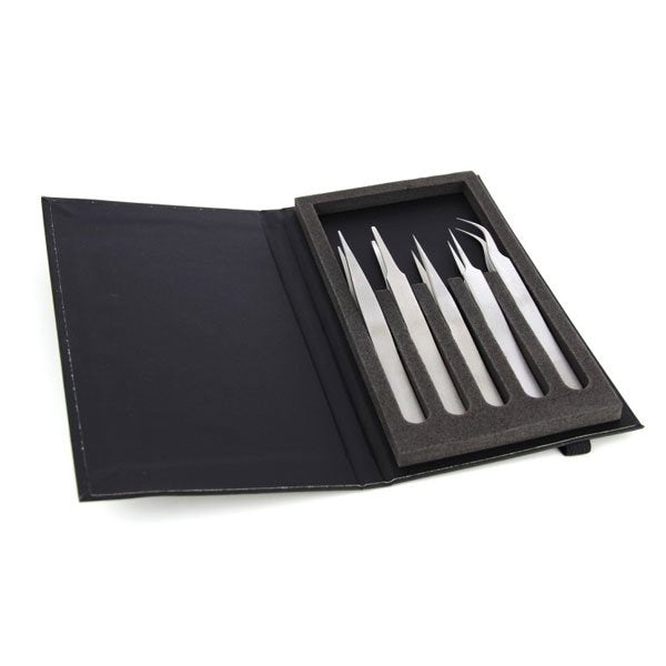 Ideal-Tek K5HP.SA Precision 5pc Tweezer Set - 00, 2A, 3C, 5, 7