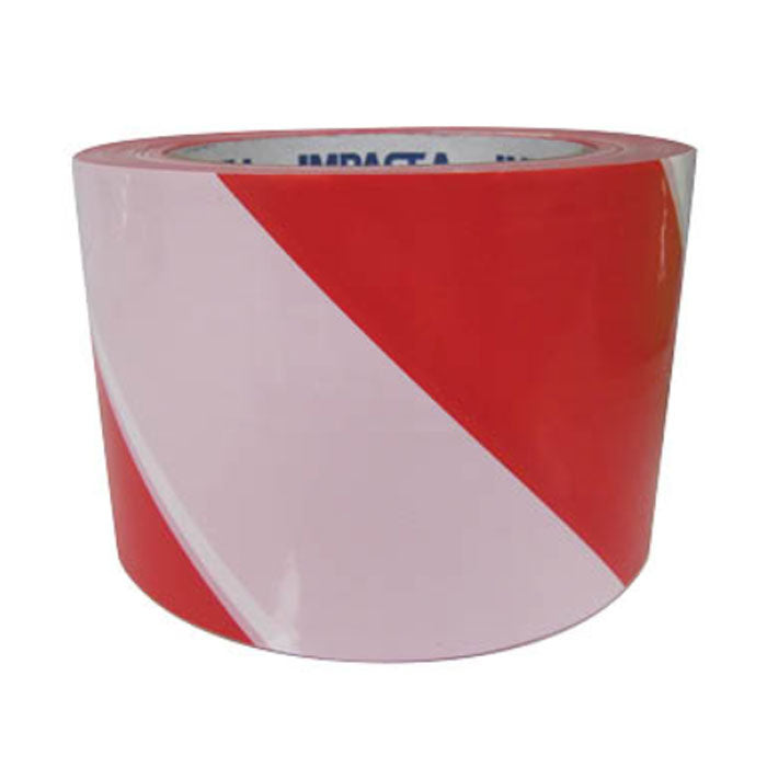 Impact-A Red & White Barricade Tape - 72mm x 100m