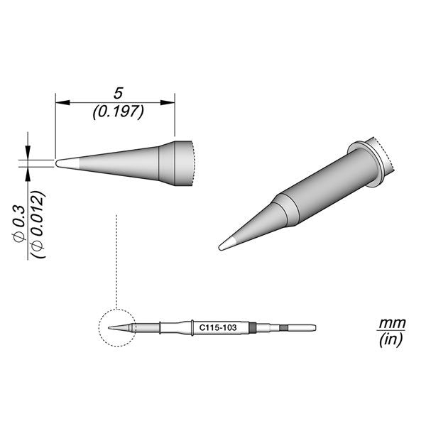 JBC Cartridge Conical Ã˜ 0.3 S1