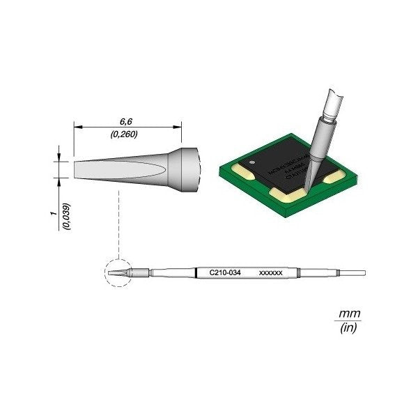 JBC Cartridge Cutter Inox. 1x0.1