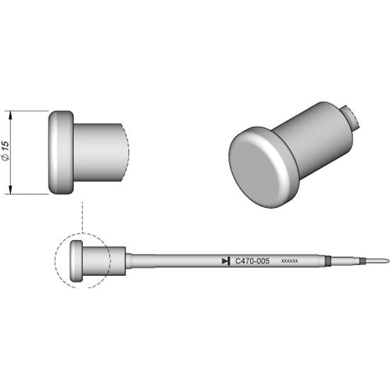 JBC 15.0mm Special Heavy Duty Cartridge Tip
