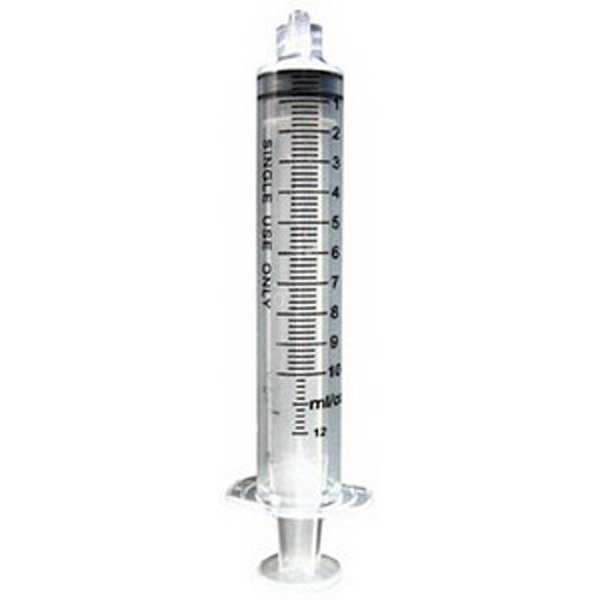 Jensen 10 cc Calibrated Manual Luer Lock Syringe - Bag/25