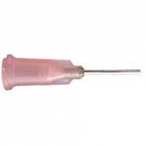 Jensen Dispensing Needle Luer Lock 18AWG x 12.7mm Pink 25pk
