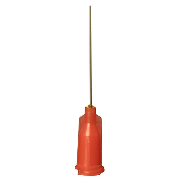 Jensen Dispensing Needle Luer Lock 24AWG x 25.4mm Red 25pk