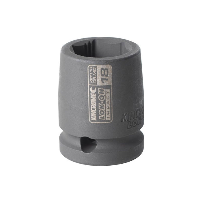 Kincrome LOK-ON Impact Socket 18mm 1/2