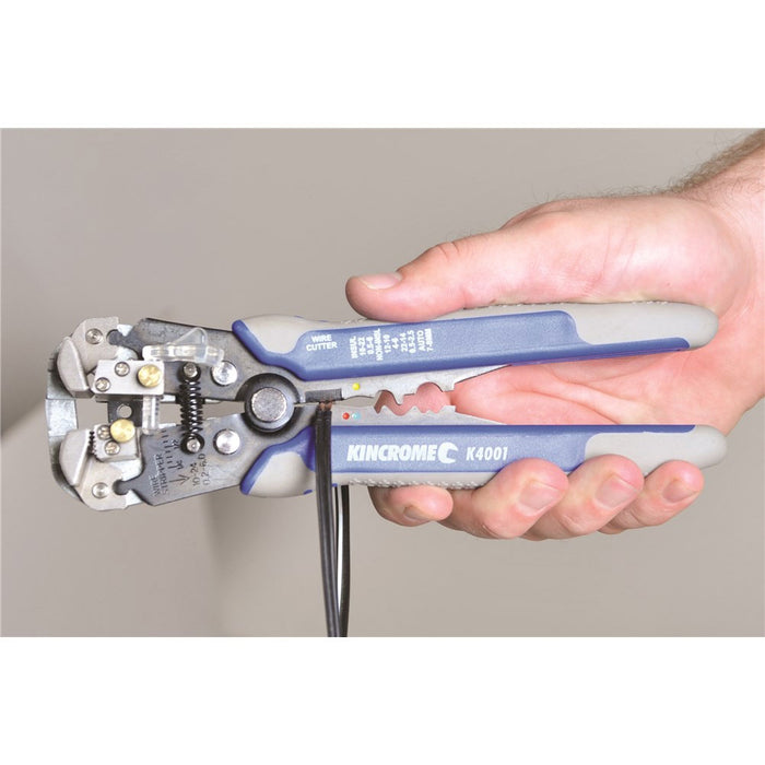 Kincrome Automatic Wire Stripper With Crimper 200mm (8