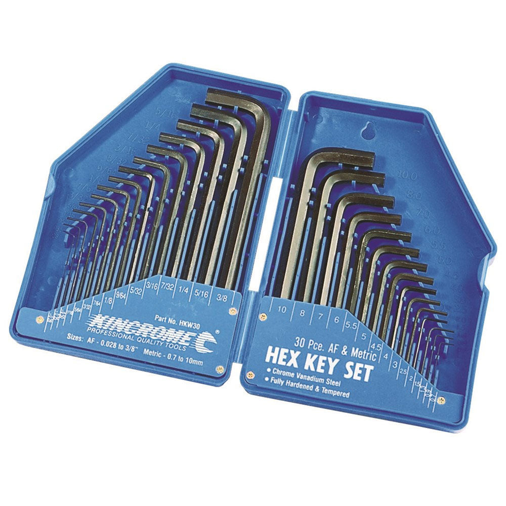 Kincrome Hex Key Wrench Set 30 Piece Imperial & Metric For Sale Online ...
