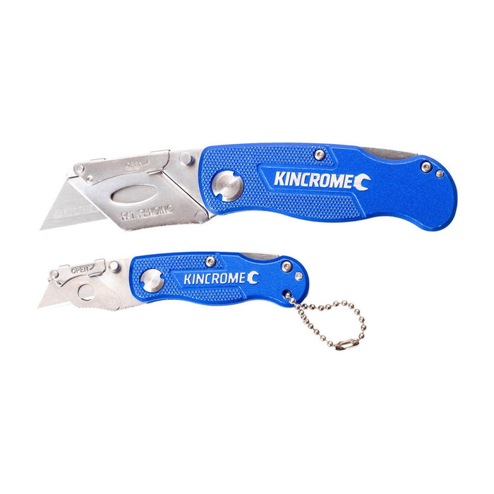 Kincrome Folding Utility Knife Set 2 Piece Lock-Back
