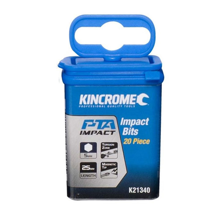 Kincrome Hex 5mm Impact Bit 25mm 20 Piece
