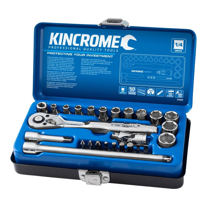 Kincrome Socket Set 26 Piece 1/4