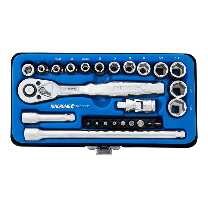 Kincrome Socket Set 26 Piece 1/4