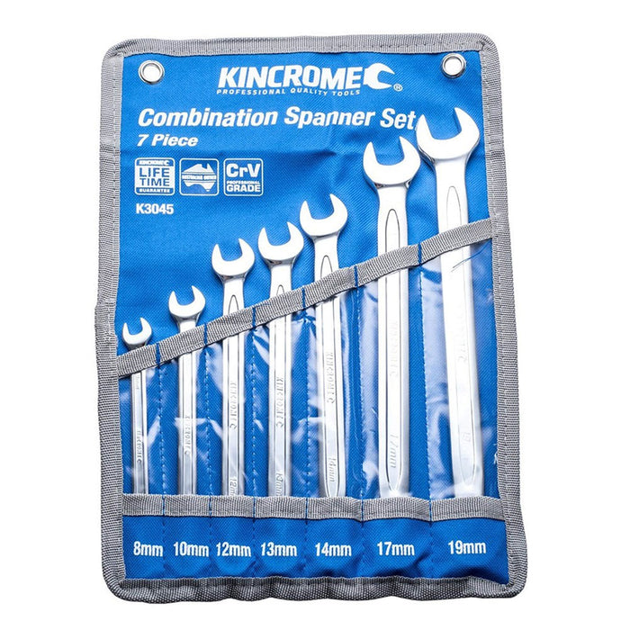 Kincrome Combination Spanner Set 7 Piece Metric