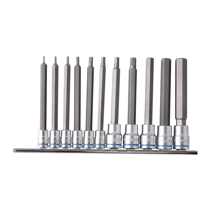 Kincrome Hex Socket Set Long Series 11 Piece 1/4