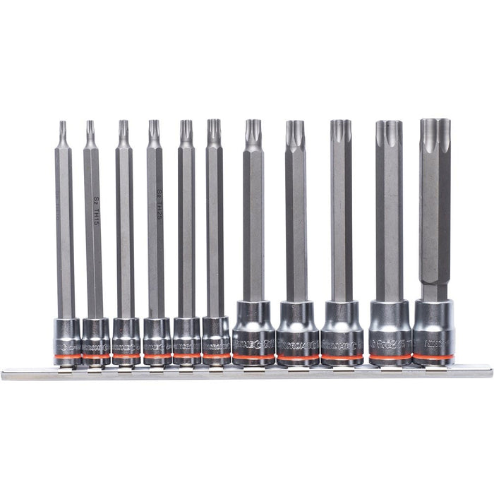 Kincrome Tamperproof TORX® Socket Set Long Series 11 Piece 1/4