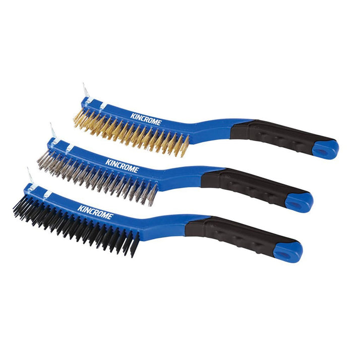 Kincrome Wire Brush Set Large 3 Piece