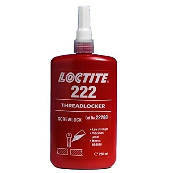 Loctite 222, Screw Lock Low Strength Threadlocker, 250ml