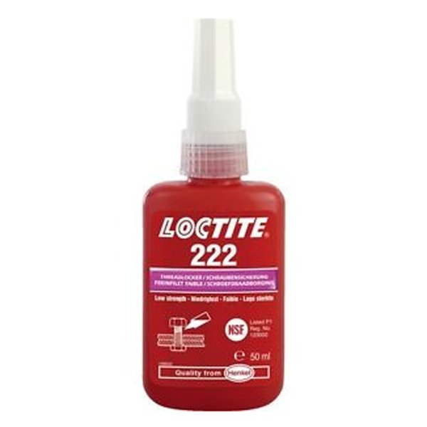 Loctite 222, Screw Lock Low Strength Threadlocker, 50ml