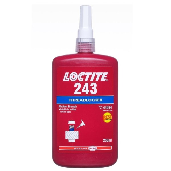 Loctite 243, Nut Lock Medium Strength Threadlocker, 250ml