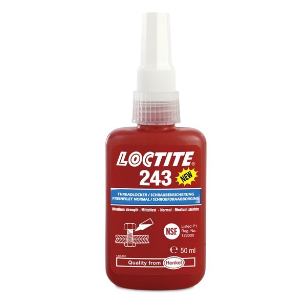 Loctite 243, Nut Lock Medium Strength Threadlocker, 50ml