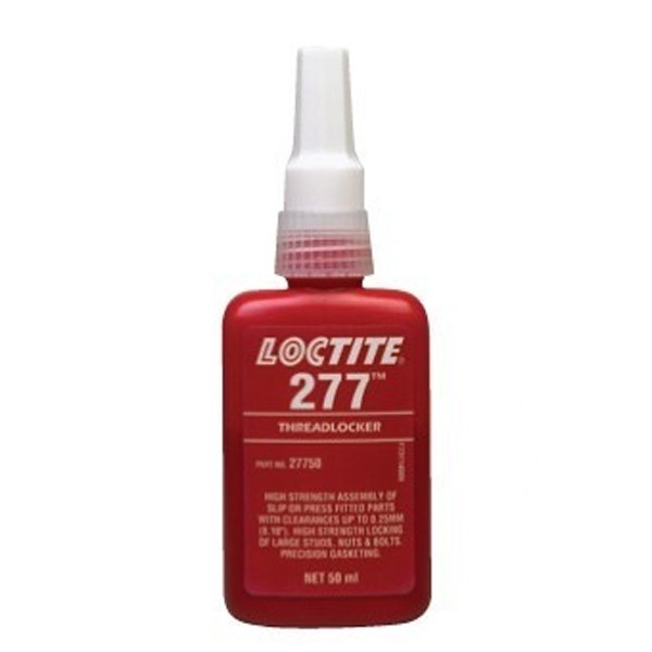 Loctite 277, High Chemical Resistance High Strength Threadlocker, 50ml