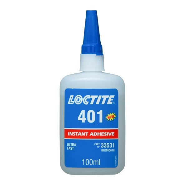 Loctite 401, Medium Strength Viscosity Fast Curing Instant Adhesive, 100ml