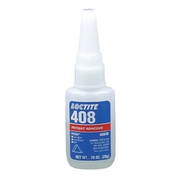 Loctite 408, Very Low Viscosity, Low Bloom Instant Adhesive, 25ml
