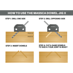 Massca Dowel Jig X For Angled Dowel Joints