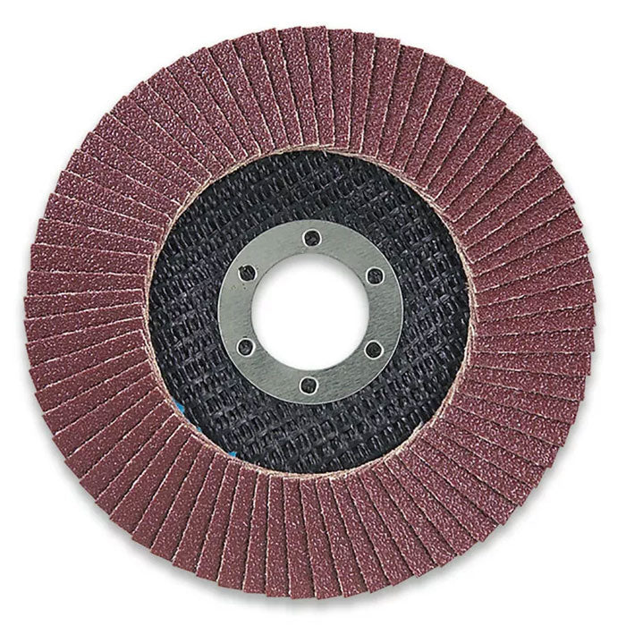 Makita 100mm Flap Disc 120 Grit Aluminium Oxide - Angled D-27012