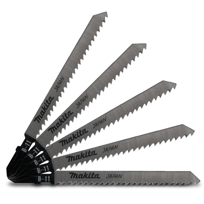 Makita Jigsaw Blade B-16 73mm x 9TPI Bayonet Type - 5Pk