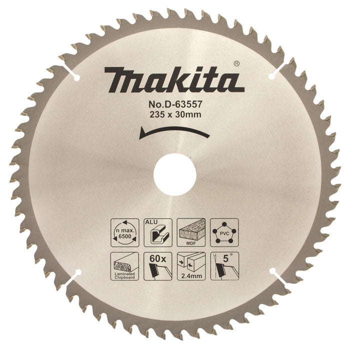 Makita Multi Cut TCT Circular Saw Blade 235mm X 30 X 60T