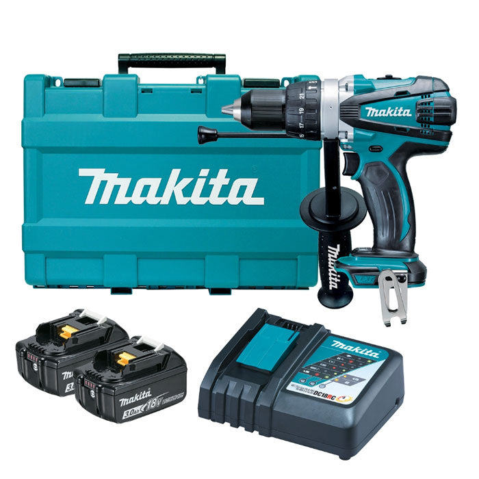 Makita 18V Heavy Duty Hammer Driver Drill Kit
