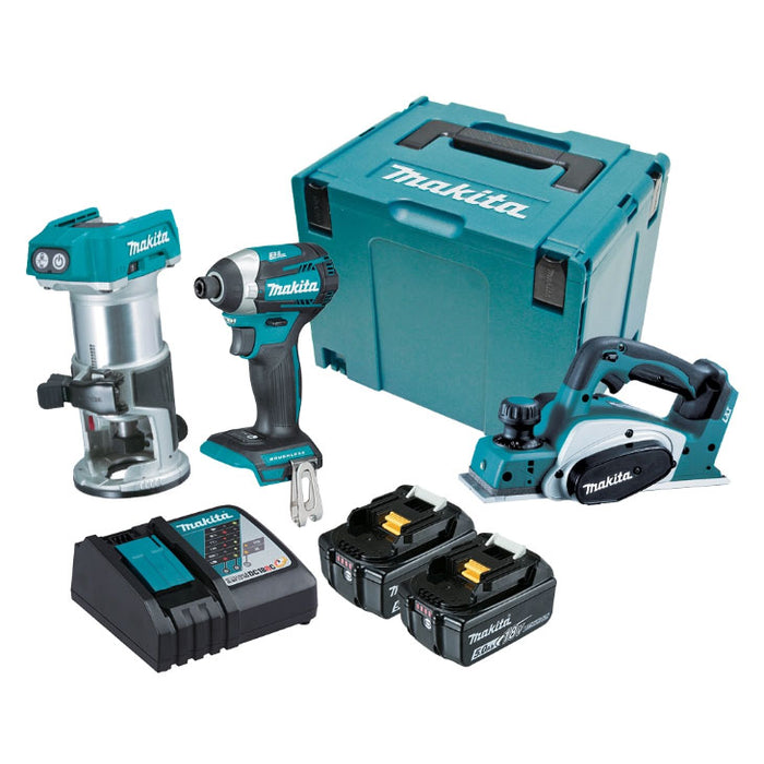 Makita 18V Brushless 3 Pce Combo Kit DLX3098TJ